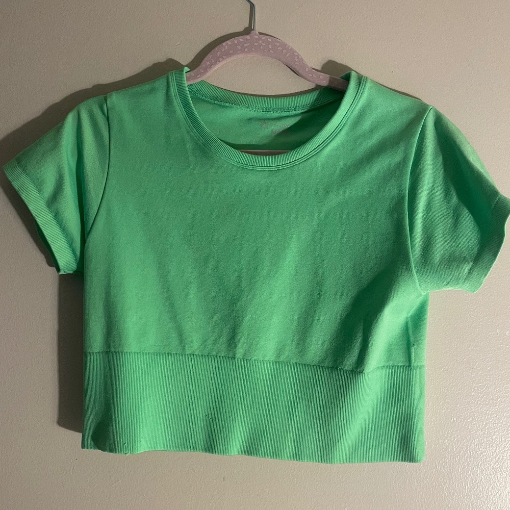 Aerie Offline Sidewalk Seamless Cropped T-Shirt